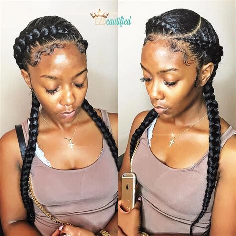 feed in braid styles|2 feed in braids hairstyles.